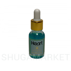 Средство для удаления кутикулы Heart с пипеткой, цвет голубой, 15 мл